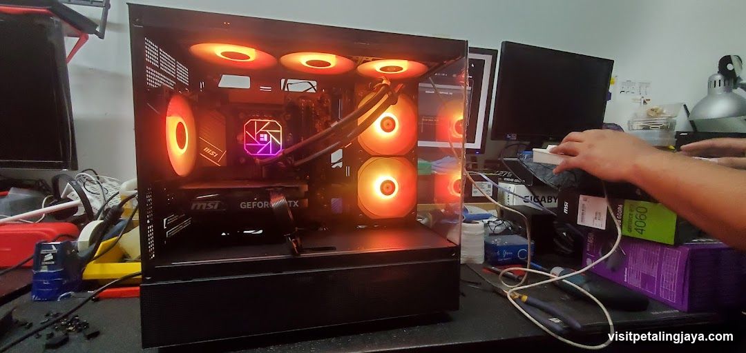 Custom PC Build with RGB Lighting