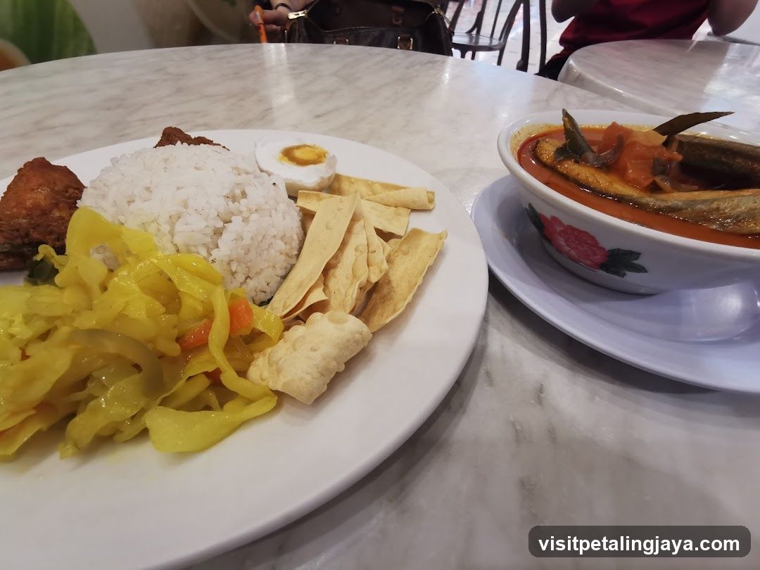 Food on a table