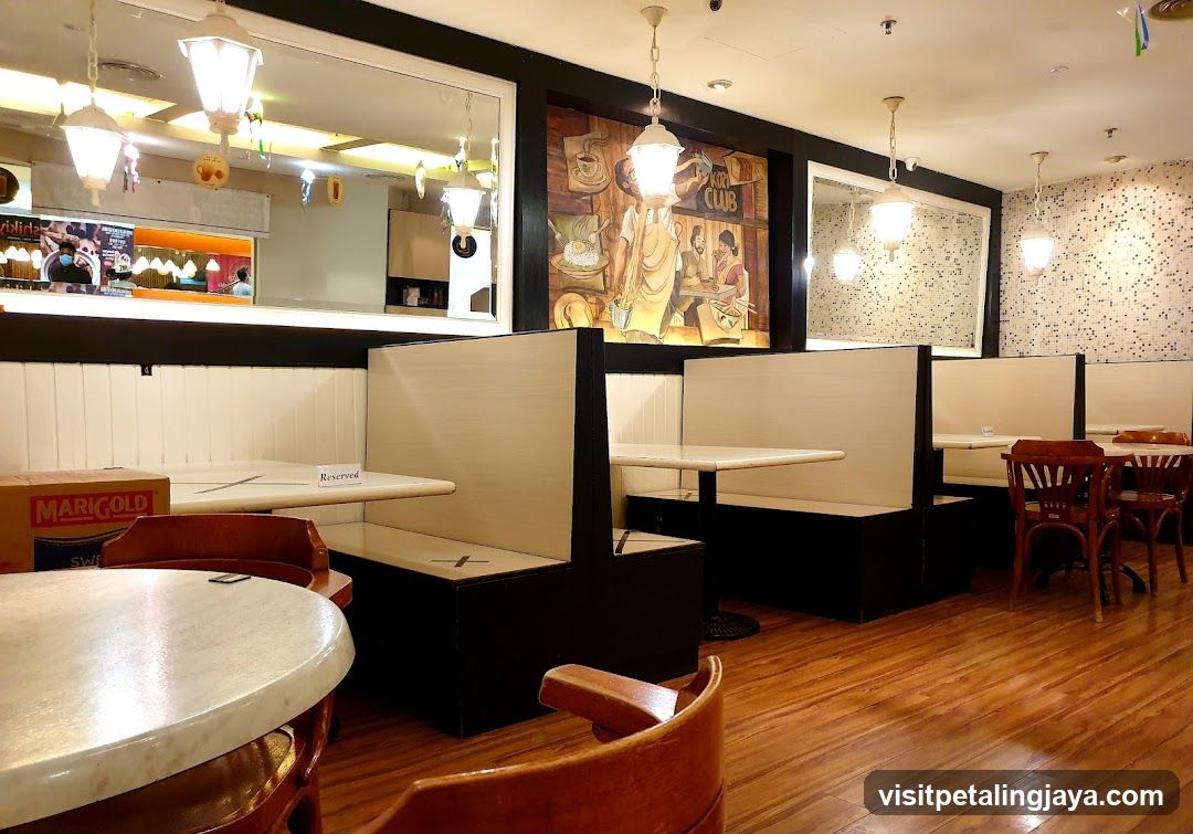 Restaurant Interior with Booth Seating