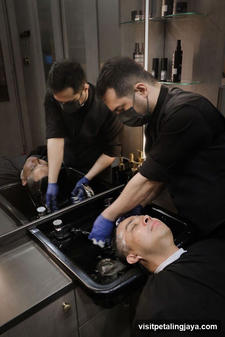 Hair Washing at Salon