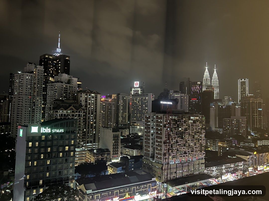Night Cityscape with Ibis Styles Hotel