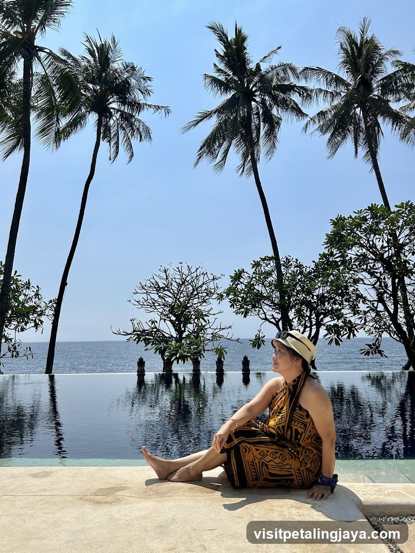 Woman by the Pool