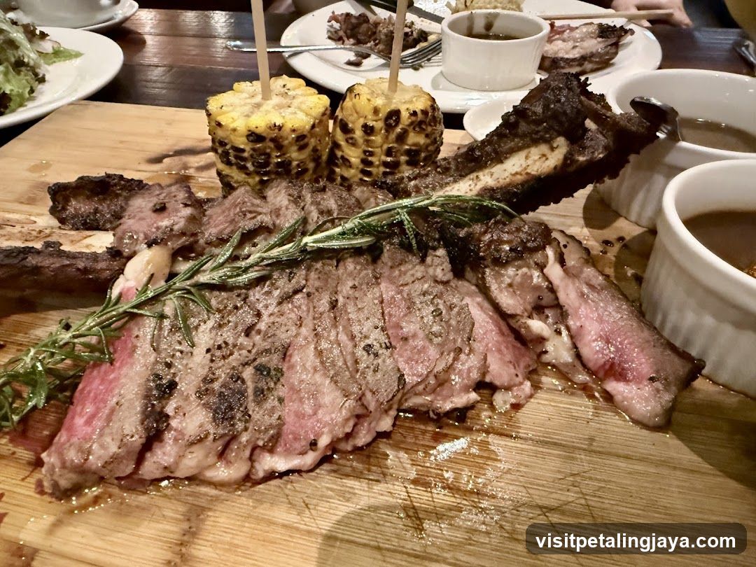 Grilled Steak with Corn and Rosemary