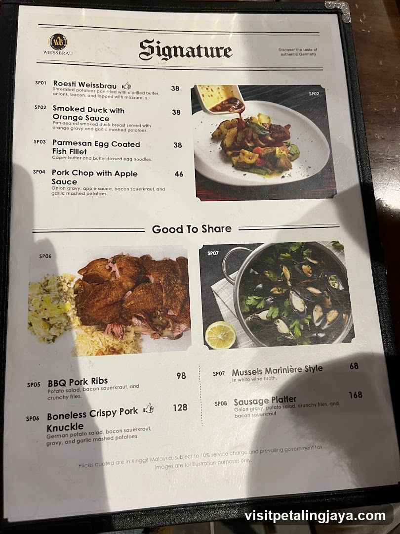 Signature Menu