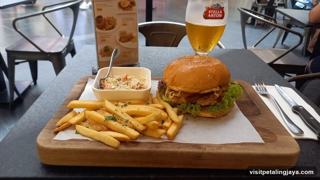 Burger and Fries Meal