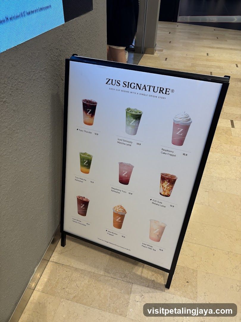 ZUS Signature Menu Board