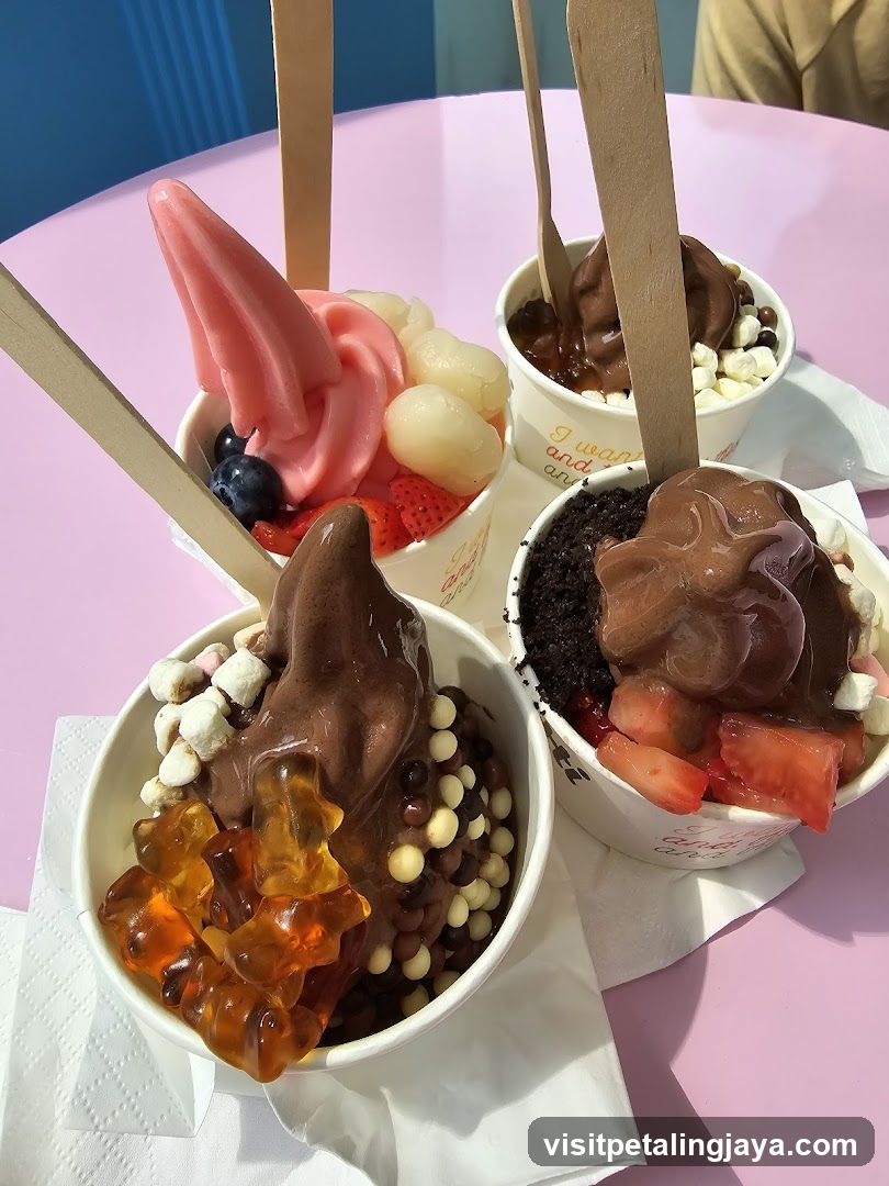 Dessert Cups with Soft Serve and Toppings
