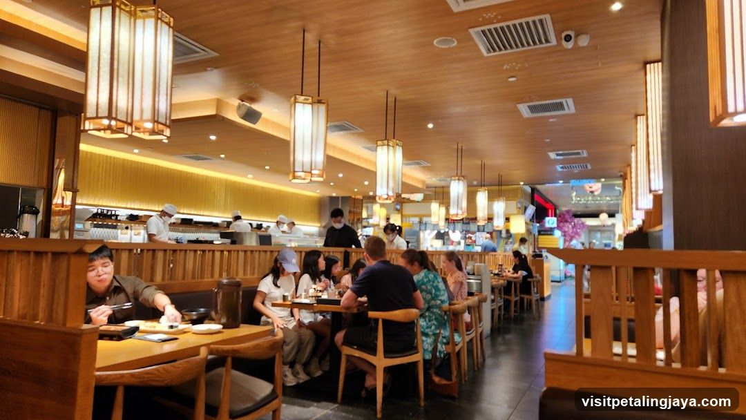 Restaurant Interior with Diners