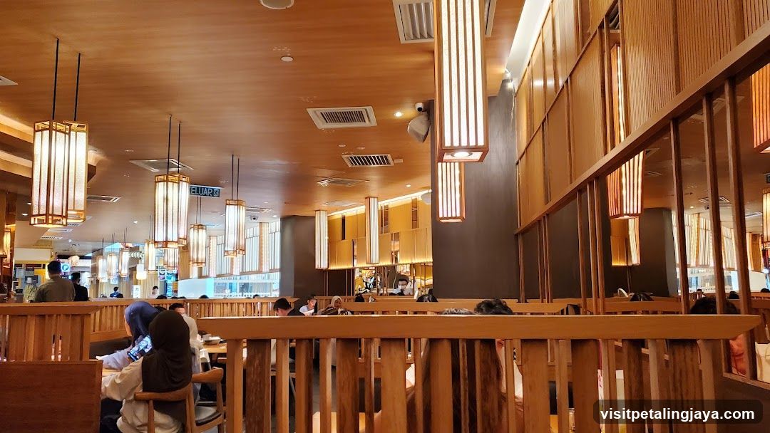 Restaurant Interior with Wooden Decor