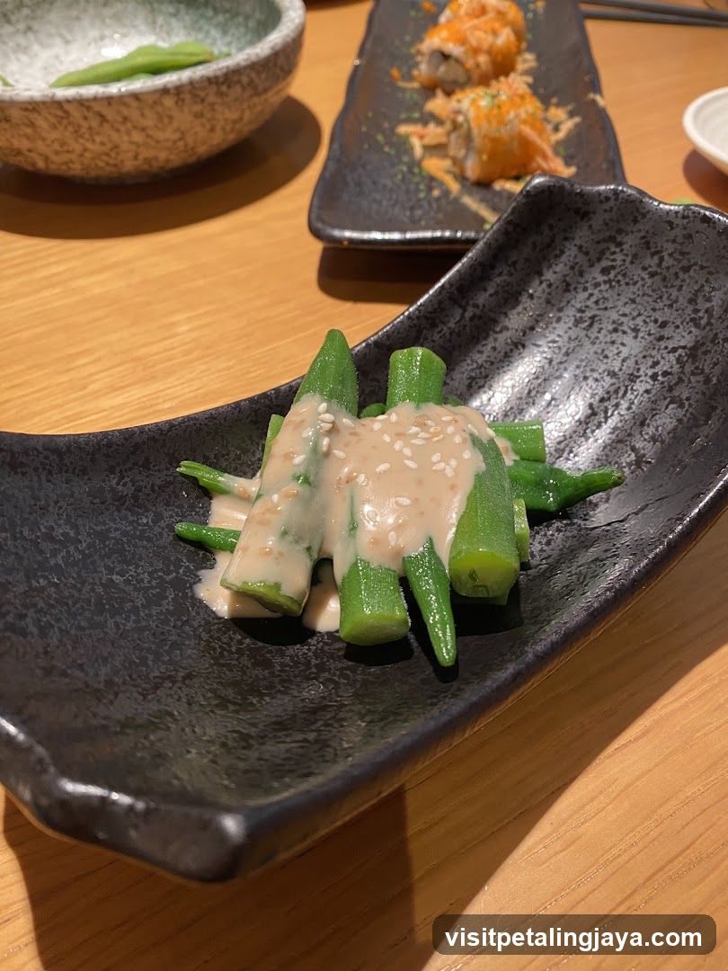 Sushi and Okra Dish