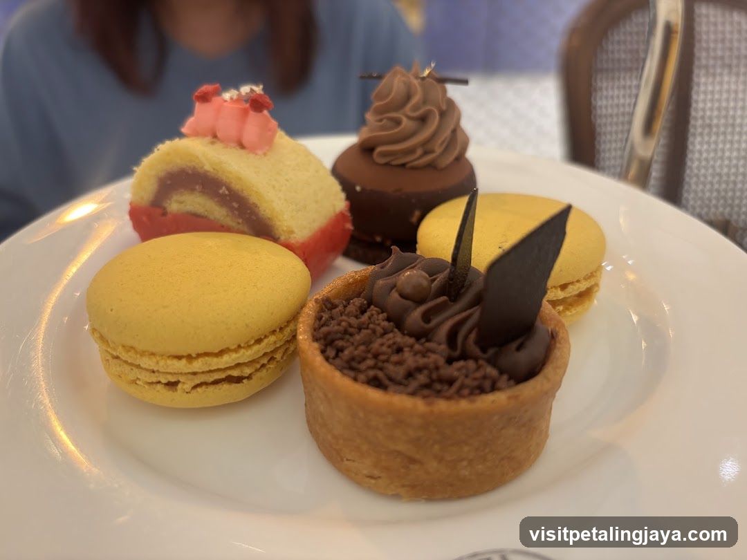 Assorted Pastries on a White Plate