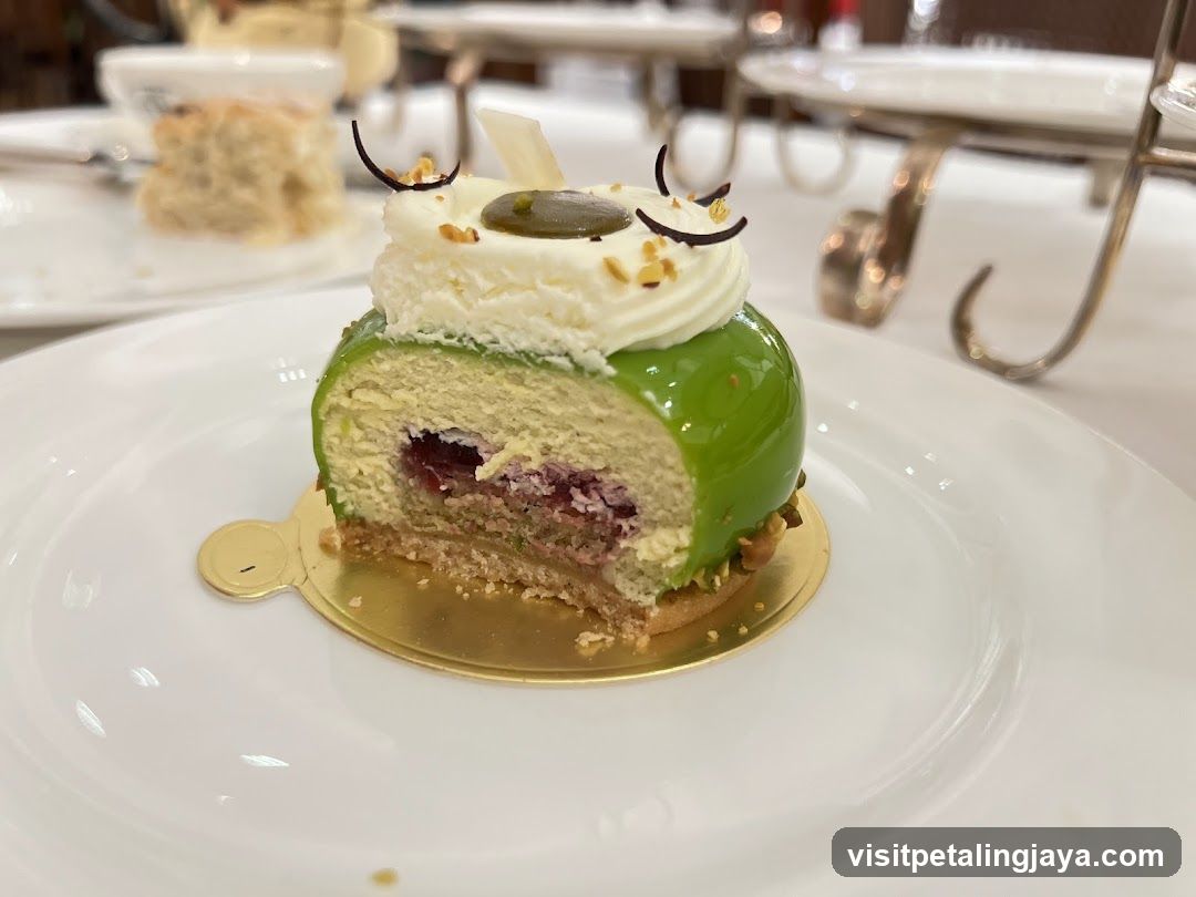Matcha Roll Cake with Cream and Cherry Filling
