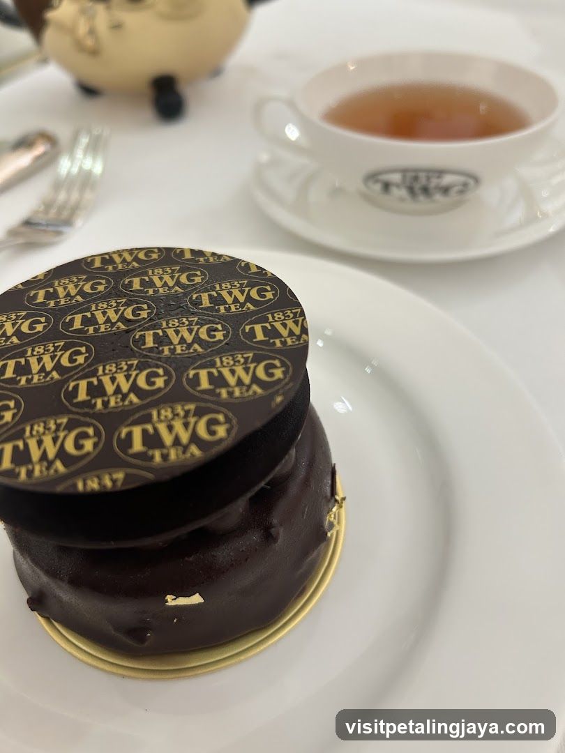 TWG Tea Dessert and Cup of Tea