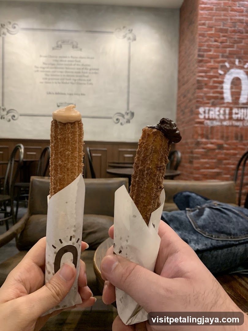 Churros with toppings