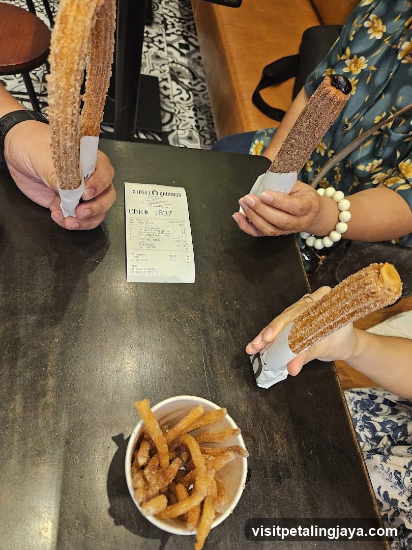 Churros and Fries at a Table