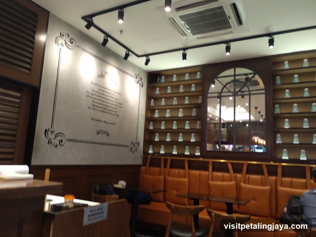Interior of a cozy café or restaurant