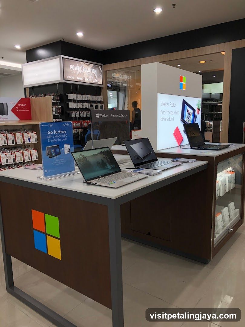Electronics Store Interior Display