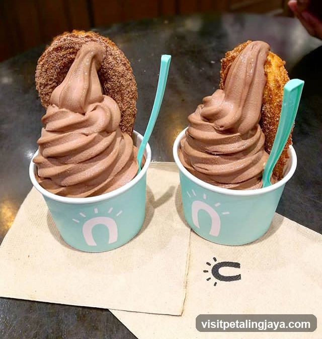 Chocolate Soft Serve with Donuts