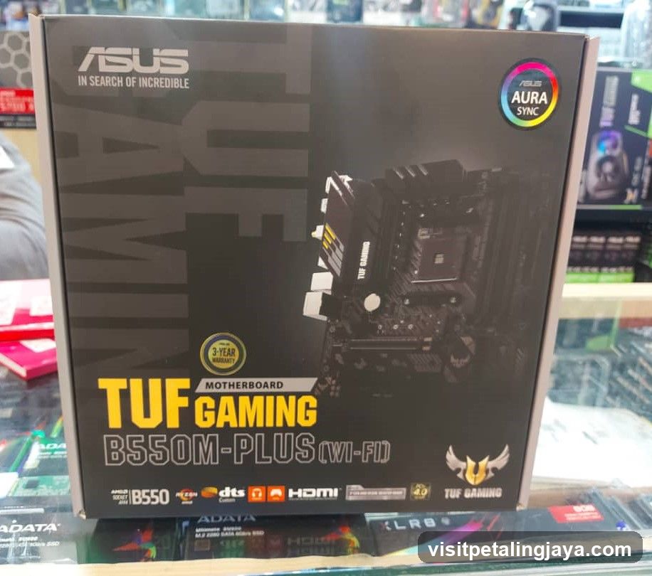 ASUS TUF Gaming B550M-PLUS Motherboard Box