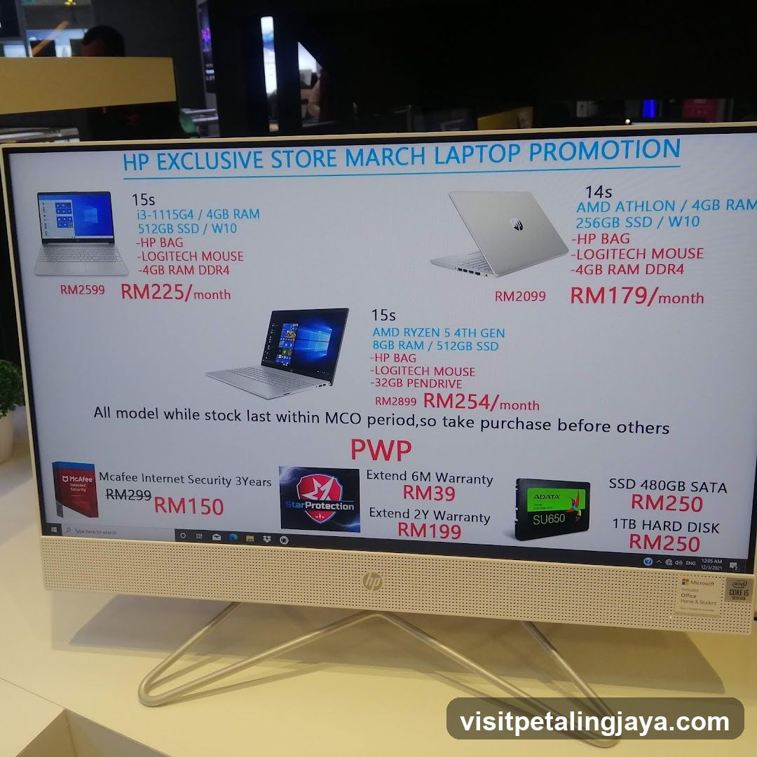 HP Laptop Promotion Display