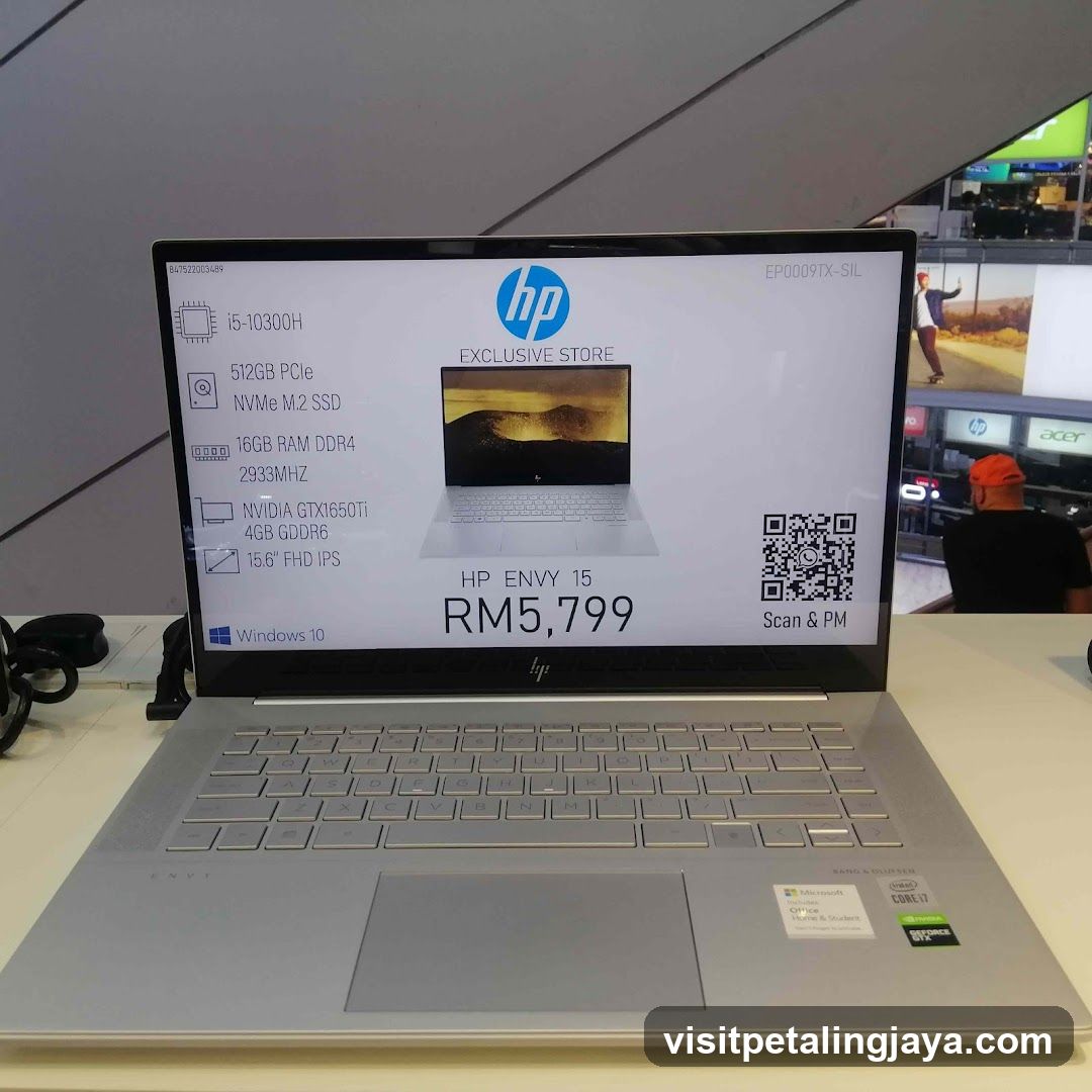 HP Envy Laptop Display