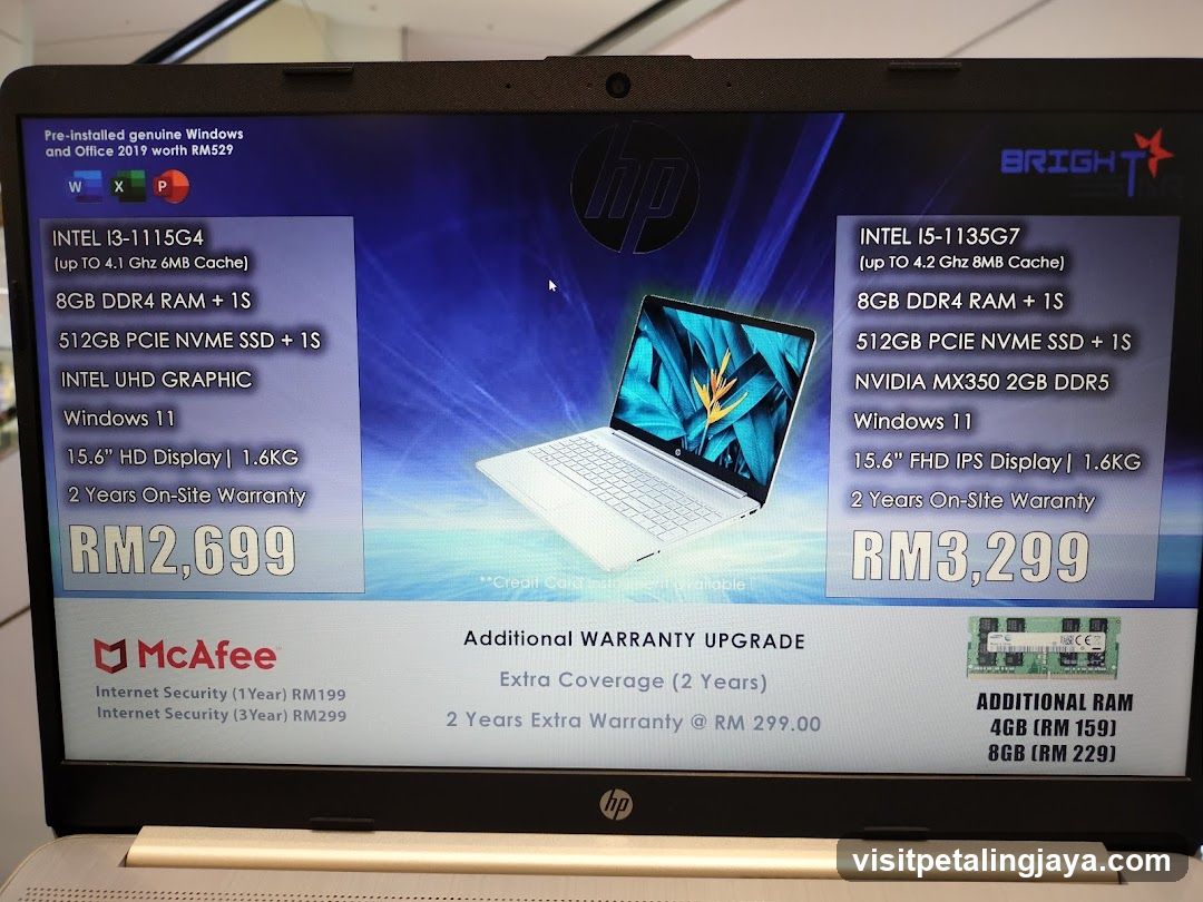 HP Laptop Comparison Ad