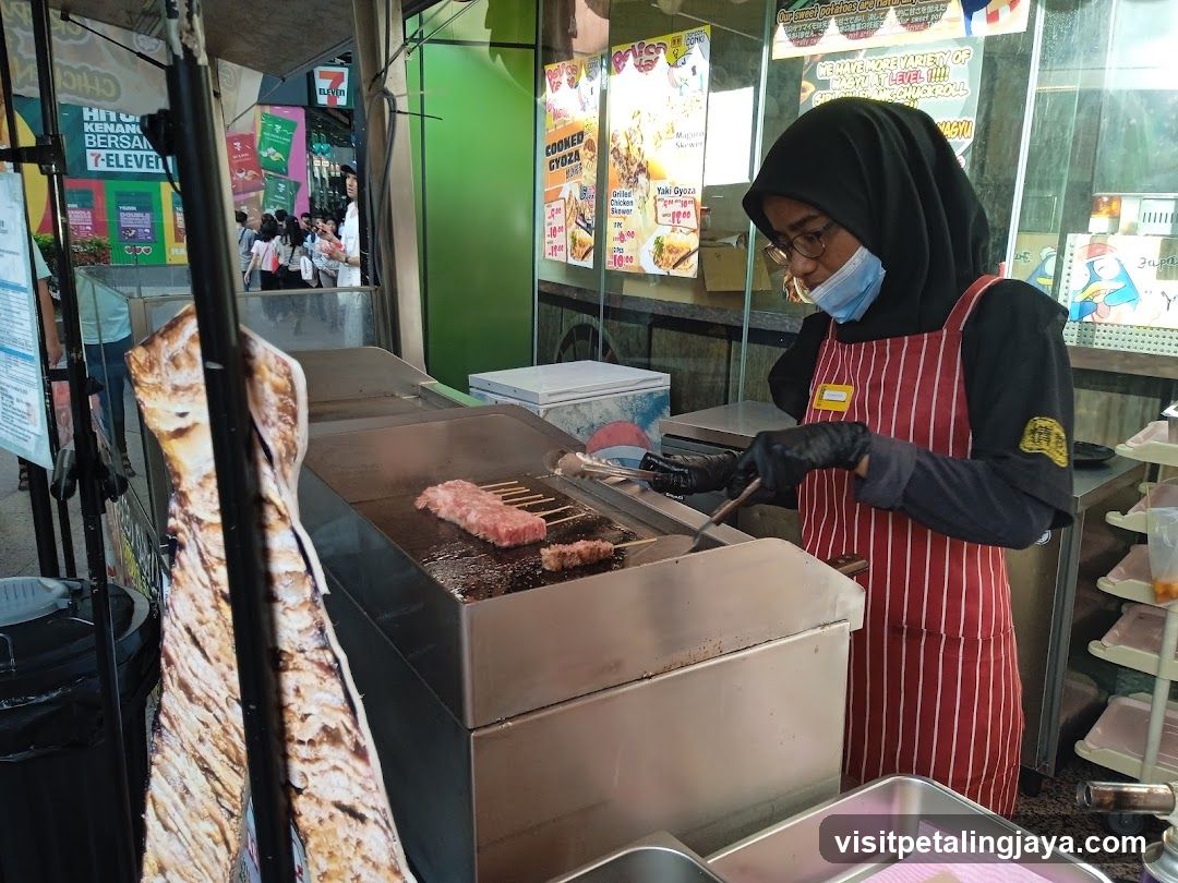 Street Food Stall Grilling