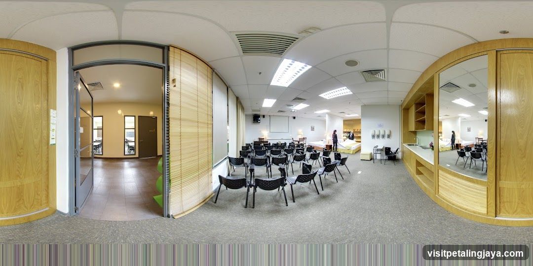 Interior of a classroom or training room