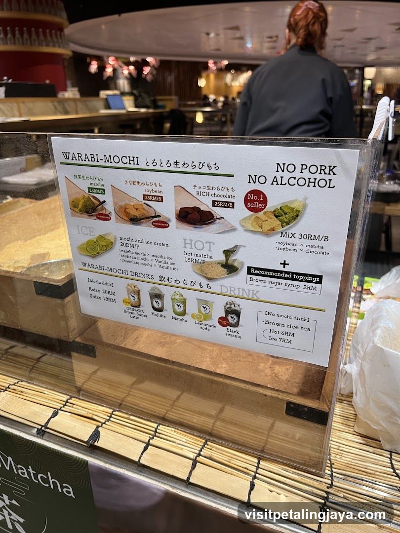Warabi-Mochi Menu Board