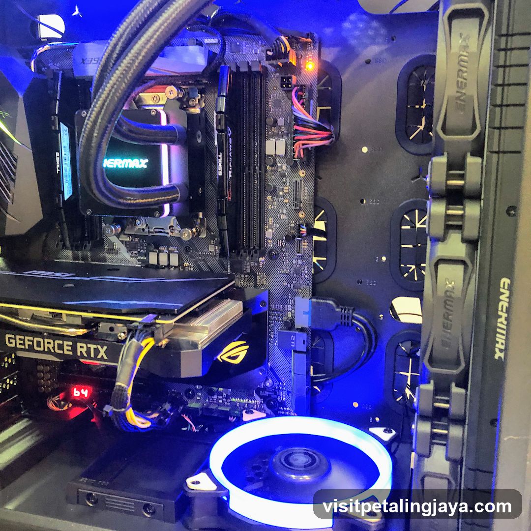 PC Build Interior with RGB Lighting