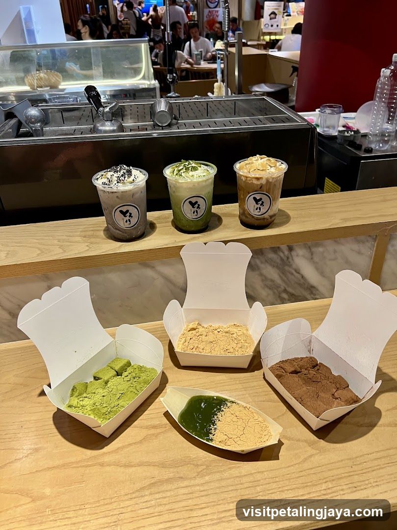 Matcha and Dessert Display