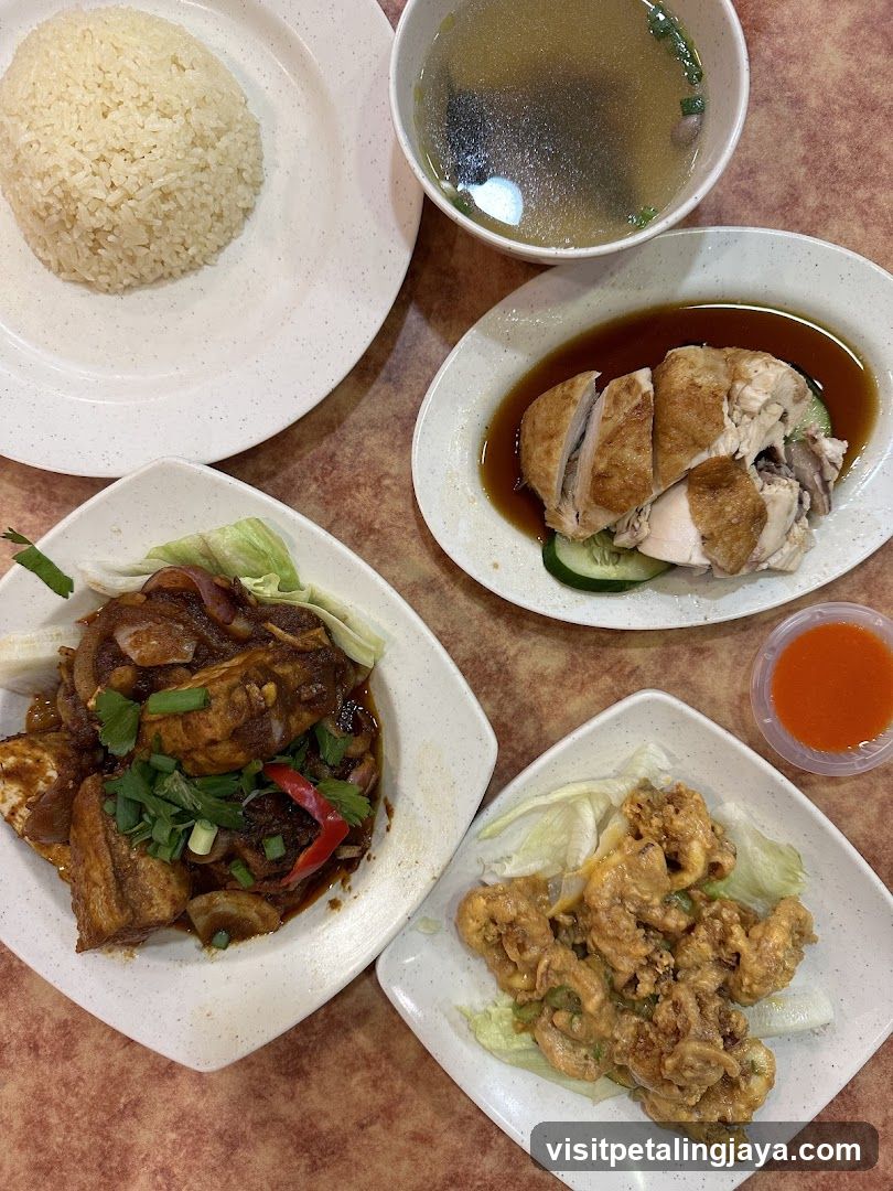 Hainanese Chicken Rice Meal