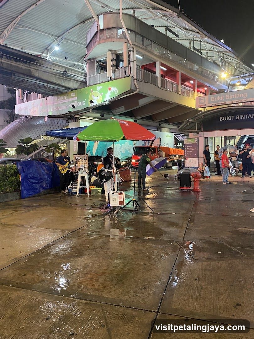 Night Market Scene at Bukit Bintang Station