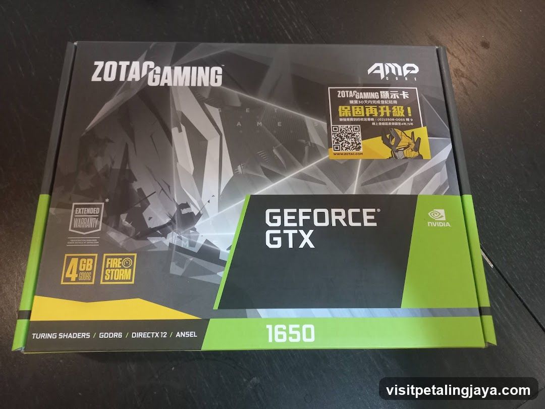 ZOTAC Gaming GeForce GTX 1650 Box