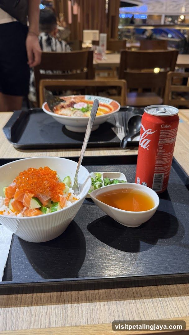 Dining Table with Japanese Food