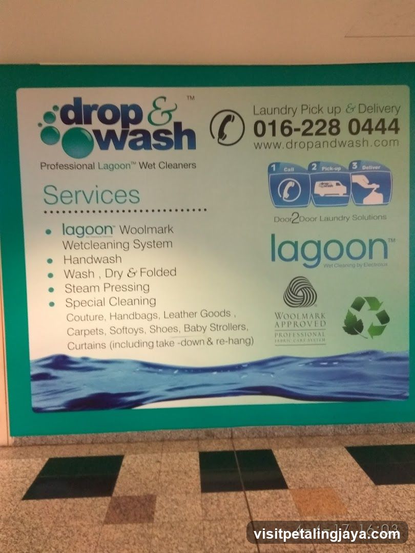drop & wash advertisement