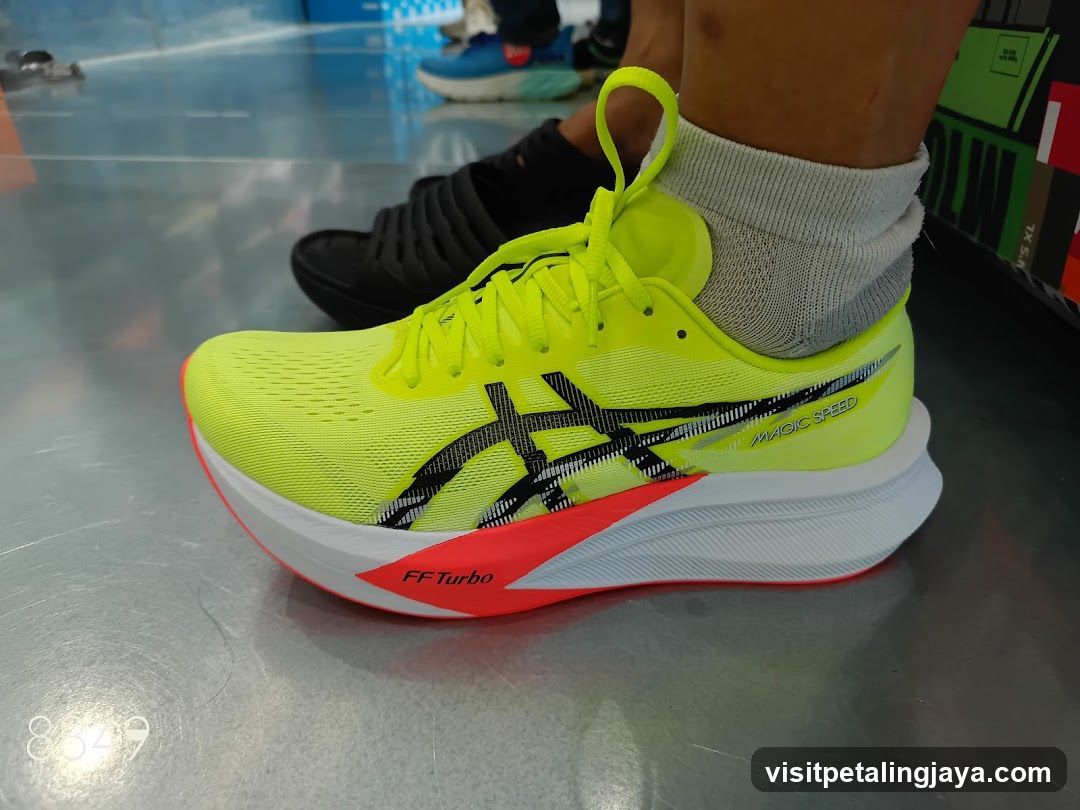 Asics Running Shoe Display