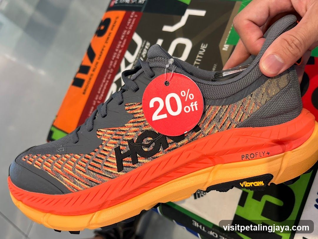 Hoka One One Shoe with Discount Tag