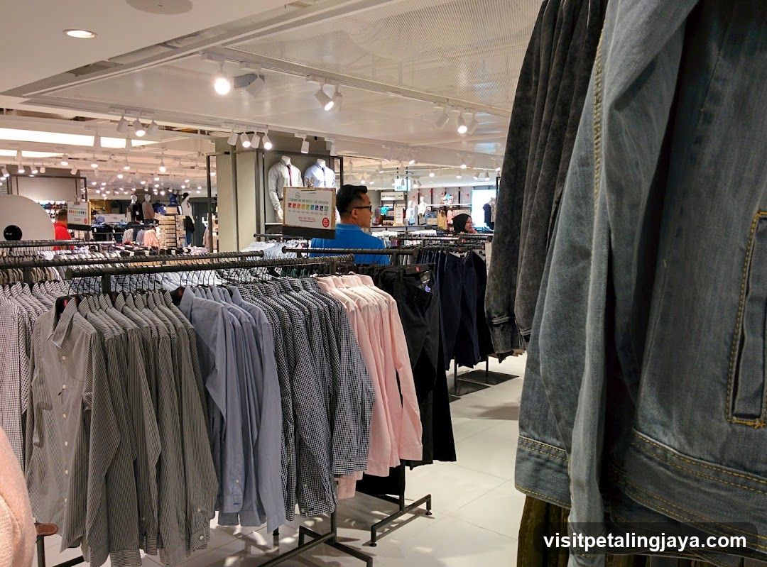 Men's Clothing Section in Retail Store