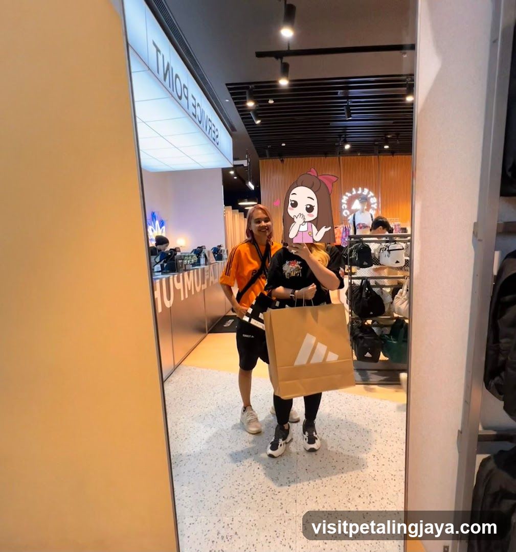 Shopping Store Interior with Shopping Bags