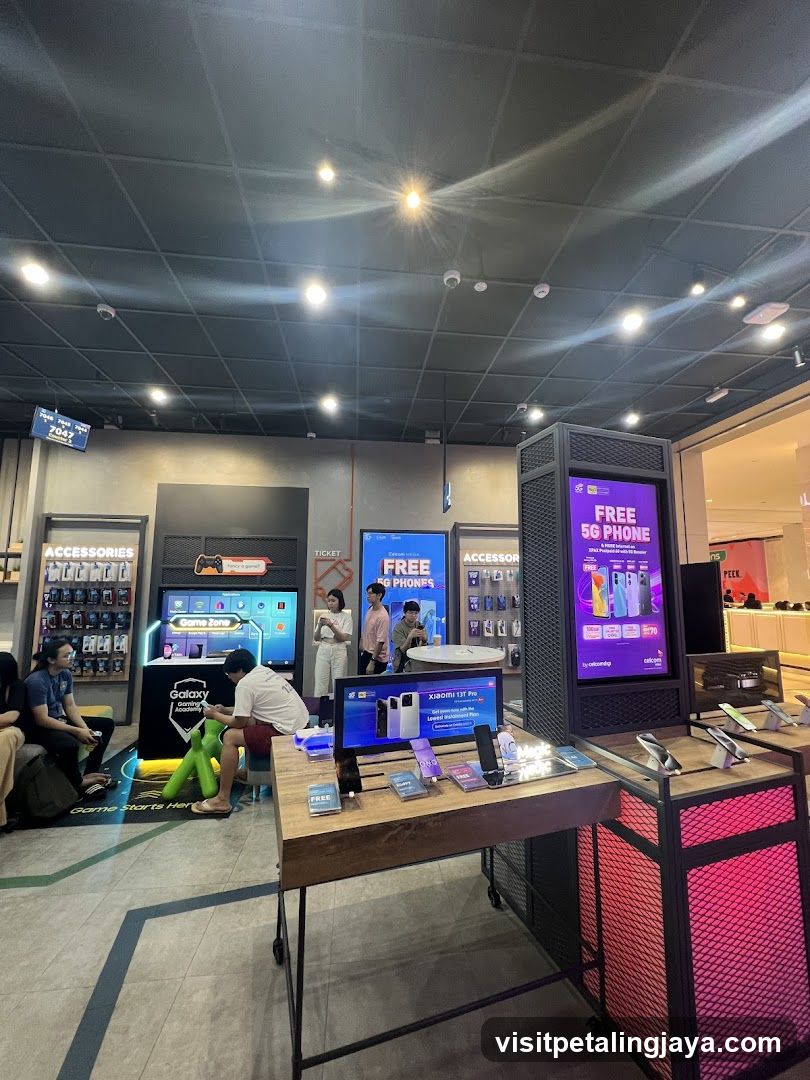 Electronics Store Interior Display
