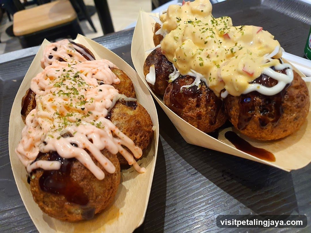 Okonomiyaki with Sauces