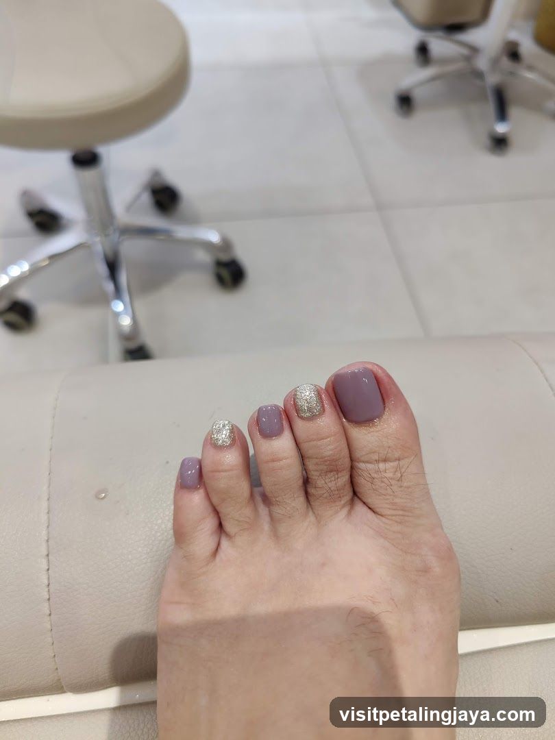 Manicured Feet with Nail Art