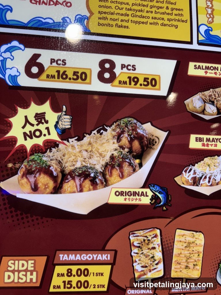Takoyaki Menu Board