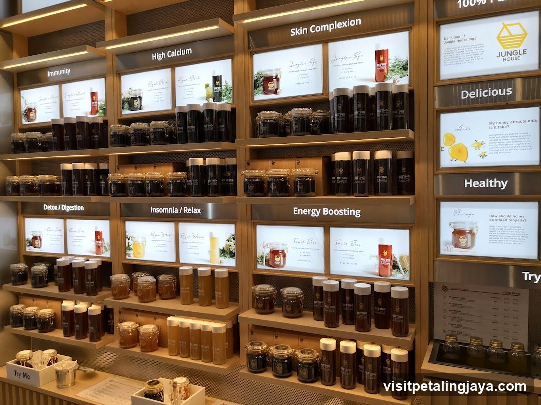 Honey Product Display Shelf
