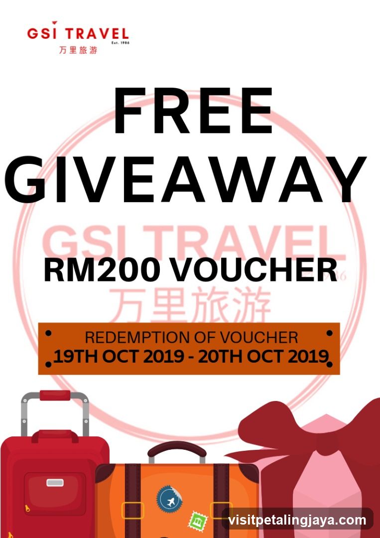 GSI Travel Free Giveaway RM200 Voucher