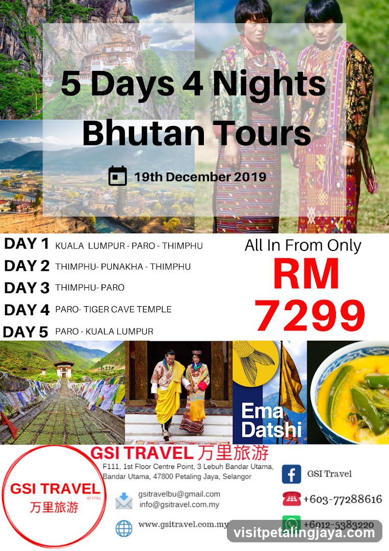 Bhutan Tour Flyer