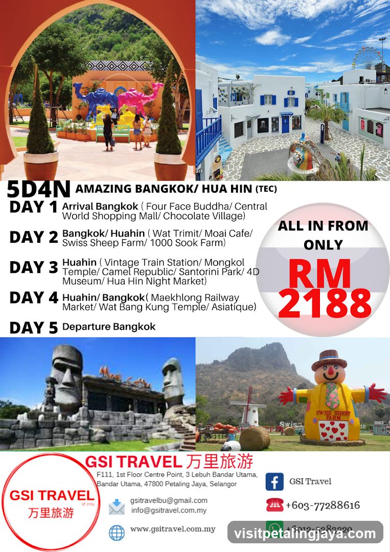 5D4N AMAZING BANGKOK / HUA HIN (TEC)