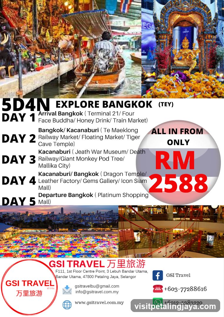 5D4N EXPLORE BANGKOK (TEY)