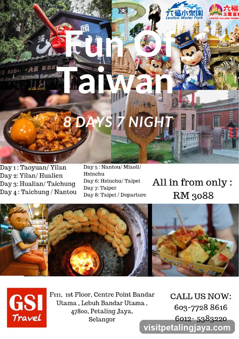 Fun Of Taiwan - 8 Days 7 Night Tour